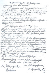 Protokoll: 16. Januar 1920