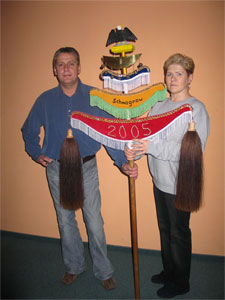 Anett und Frank Schurwanz mit der Kljambaua