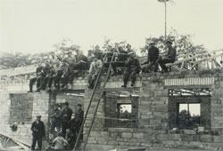 Richtfest beim Sportlerheimbau 20.07.1968