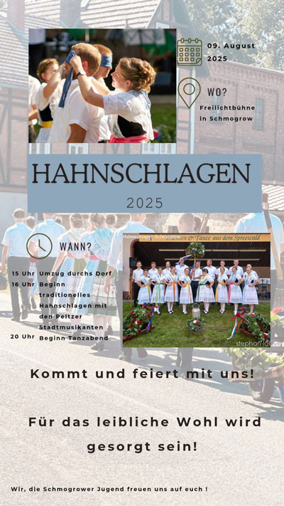 Traditionelles Hahnschlagen 2025 in Schmogrow