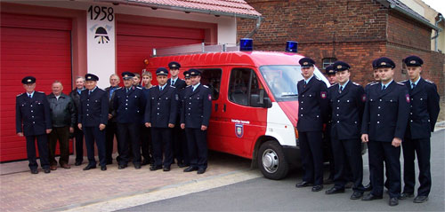Mitglieder der Freiwilligen Feuerwehr Schmogrow